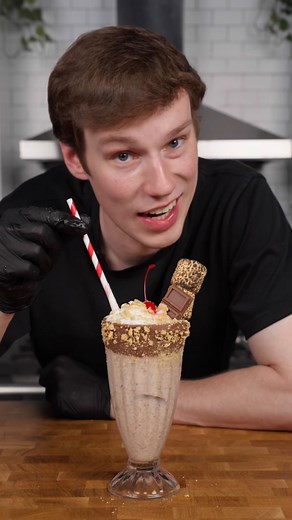 made @MrBeast a milkshake 🍫 | Feastables