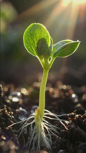 🌱 Seed Growing Time-Lapse | Cinematic Macro Video 🌿#timelapse #seedgermination #nature #plantgrowth