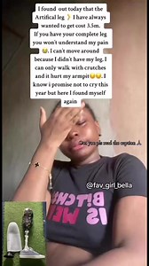 171K views · 6.8K reactions | She lost her leg in accident,she needs money to buy prosthetic leg. | Donia_nalita | Facebook