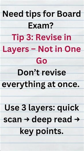Live 5 Tips for Revision