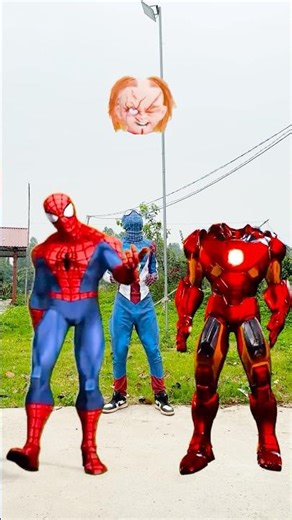 Spiderman and Ironman body assembly