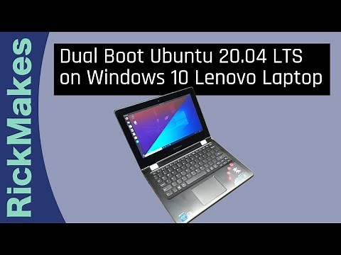Dual Boot Ubuntu 20.04 LTS on Windows 10 Lenovo Laptop