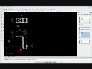 Draftsight解説16-ポリラインを使ってフック部品を描いてみよう！