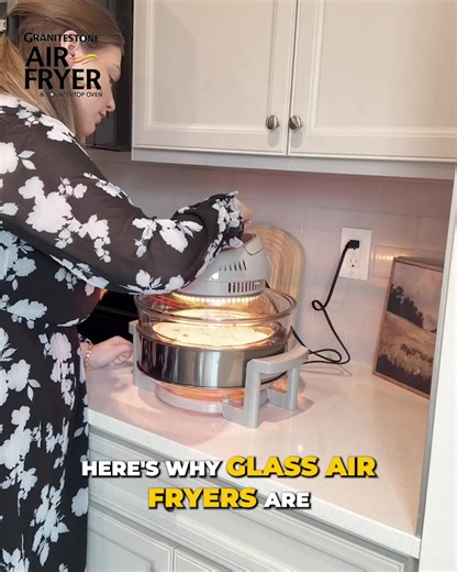 Fry without the guilt. Granitestone’s glass air fryer cooks crispy favorites with no oil, no PFAS, and no hidden coatings. Just clean, healthy results you can see. | GraniteStone Cookware