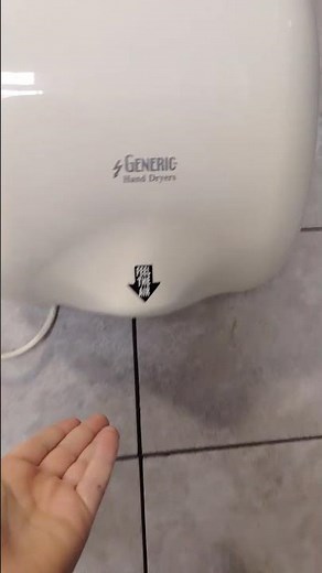 generic hand dryer at hainault Cafe