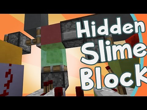 Minercaft Hidden SLIME BLOCK Launcher - How To Build