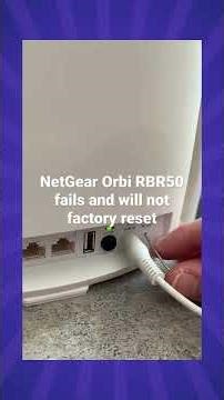 Netgear Orbi RBR50 Factory Reset Not Working? Here’s the Fix!