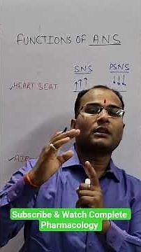 Function of ANS | Heartbeat & airways