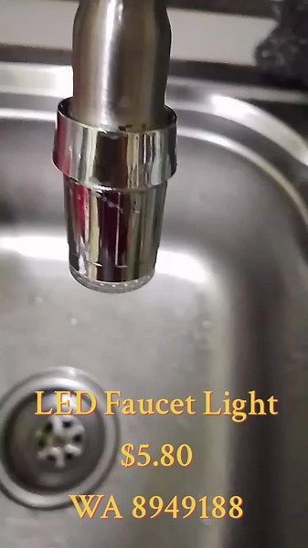 LED Faucet Light $5.80 WA 8949188 #fyp #brunei🇧🇳 #shafirahshahirahco