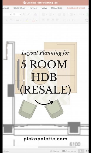 5 Room HDB Floor Planning. In any home making, planning is EVERYTHING. Get your planning done with our Floor Planning Tool in PowerPoint. FREE trial available😊#sghdb #sgrenovation #sginteriordesign #sginteriordesigner #floorplan #floorplanner #homeimprovement #diyhomeprojects #sgrealestate