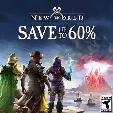 Adventure, and mystery await during Amazon Gaming Week! Get New World for up to 60% now through May 5. ⚔️ 60% off the Standard, Deluxe, and Azoth Editions 🏹 34% off the Elysian Edition 🛒 https://amzn.to/44i18F5 | Play New World