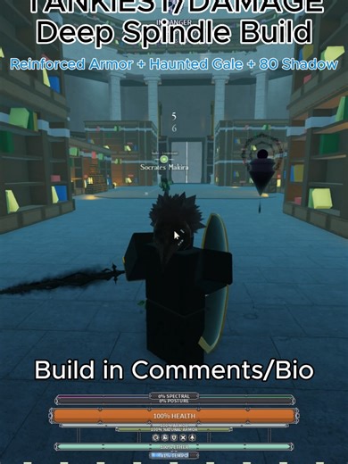 The best deep spindle build by far in deepwoken #roblox #deepwoken Posting YT video later make sure to subscribe