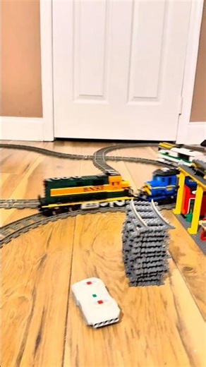 BNSF Lego Train cleaning the tracks #legotrain #lego #train