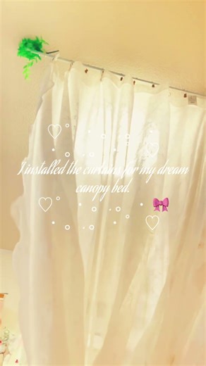 🎀憧れの天蓋ベッド my dream canopy bed ♡ ゜・ 。 . 。 ・ 🎀 #roomtour #姫部屋 #天蓋ベッド #canopybed #princessroom