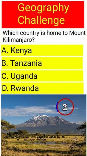 Which Country Is Home to Mount Kilimanjaro? | Geography GK Quiz