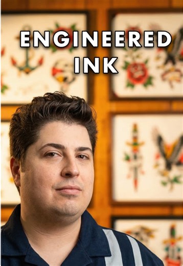 Traditional American gets clowned on, but this “basic” style is the most engineered ink on Earth. #tattoo #traditionaltattoo #sciencetok