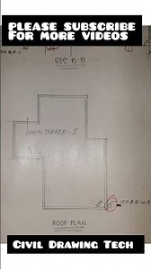how to draw roof plan for beginners #civilengineering #videoviral #educationalvideo