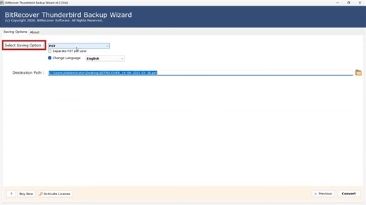 BitRecover Thunderbird to Thunderbird Import Tool