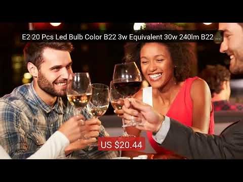 E2 20 Pcs Led Bulb Color B22 3w Equivalent 30w 240lm B22 Bulbs Gar... — Best Deal 2026 | Shop Now!