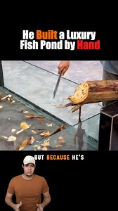 12K views · 479 reactions | He Built a Luxury Fish Pond by Hand #Handmade #FishPond #BackyardGoals #Craftsmanship #DreamProject | Tips of the Day | Facebook