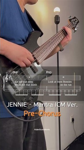 #prechorus #mantra #jennie #icmproduction #basscover #악보제작