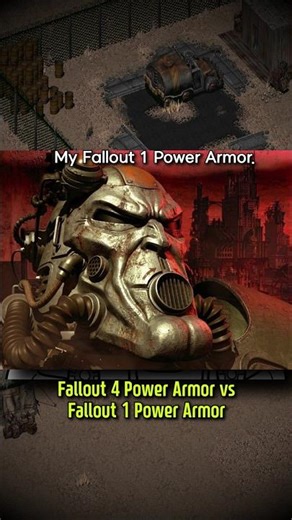 Fallout 4 Power Armor vs Fallout 1 Power Armor Meme