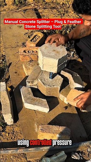 Concrete Splitting Tool That Breaks Stone Like Butter | Manual Concrete Splitter