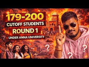 179–200 Cutoff 😳 Round 1 la என்ன college கிடைக்கும்? TNEA 2026 🔥