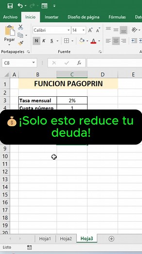 Con la función PAGOPRIN puedes calcular cuánto del pago de un préstamo se destina al capital. Ideal para entender tus finanzas y analizar tus créditos fácilmente con Excel. #Excel #Finanzas #virales #fblifestyle | Kevin Ramirez