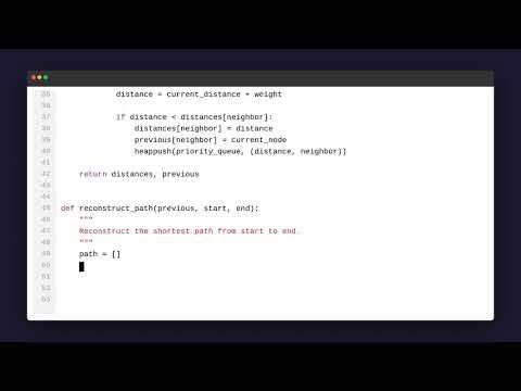 Computing distances with Dijkstra's algorithm.