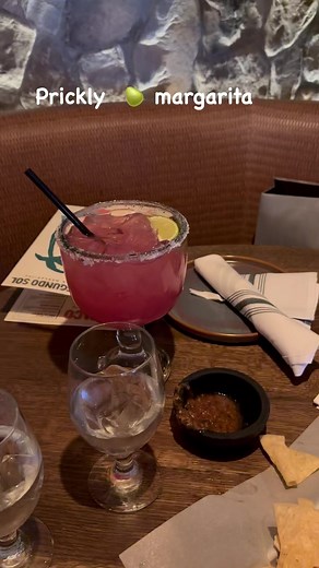 3.1K views · 24 reactions | Prickly pear  margarita on the rocks at El Segundo Sol | Love Las Vegas | Facebook