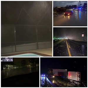#Weather: Overnight, Pasco and Hernando Counties experienced some flooding due to Tropical Storm Eta. Areas such as Port Richey and Hudson Beach (pictures below) had flooded roadways. A UPS truck lost control on I-75 in Hernando County after the semi overturned due to high winds from ETA. Photos from PSO and FHP | Pasco News