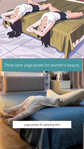 Do These 3 Yoga Poses Daily for Glowing Skin, Better Posture & Inner Beauty. #shorts #yoga #viral