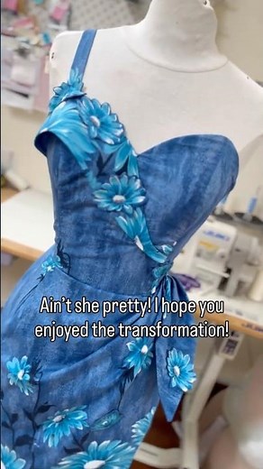 Transforming a dead-stock vintage textile into a unique dress!