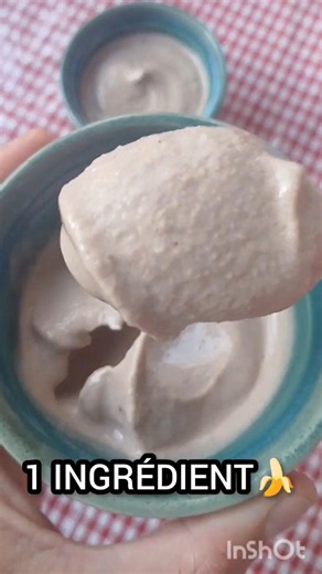 Glace à la banane sans sucre 🍌