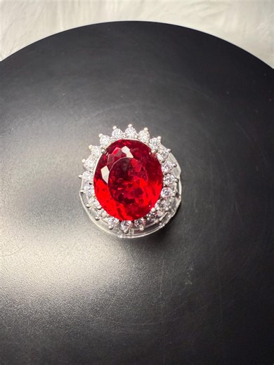 Ruby Ring Oval 11CT - Etsy