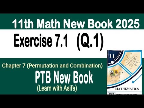 Class 11th Math New Book Exercise 7.1 Q1-Exercise 7.1 Q1 Maths 11 class Math New Book E.X 7.1