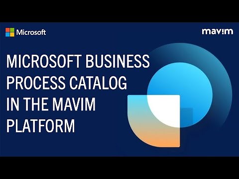 Demo I Microsoft Business Process Catalog in the Mavim Platform