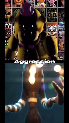 Five Nights at Freddy’s Characters Fight | Golden Freddy vs Puppet