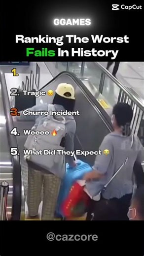 Ranking the best fails in history