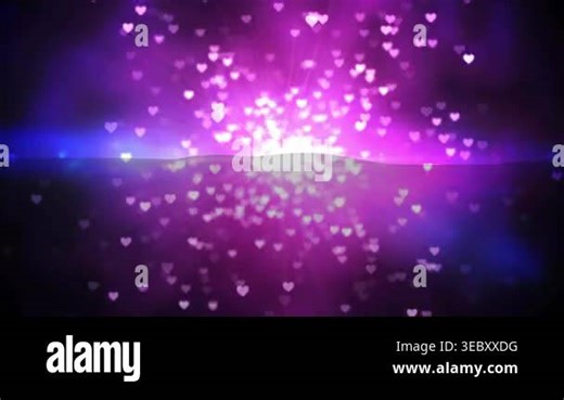 Animation of flying blue confetti over colorful spots of light. Colour and movement concept digitally generated video Stock Video Footage - Alamy