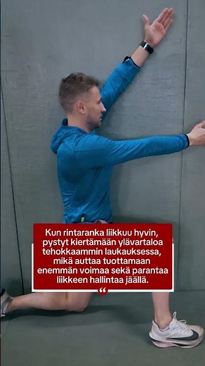 Parempi laukaus alkaa rintarangan liikkuvuudesta 🏒