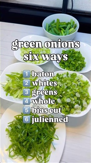 🌱 How to prepare green onions 6 different ways
