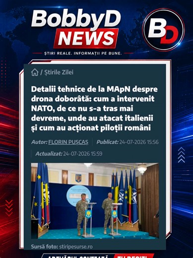 Episodul II - S-a tras. Și s-a ratat. Toată ziua ne-am întrebat de ce a durat o oră și 23 de minute. Răspunsul a venit la conferința MApN: s-a tras mult mai devreme. Italienii au tras deasupra Brăilei și au ratat. Ne-am găsit rachetele. Drona, nu. 👇 #bobbyd #romania #romaniavanduta #romaniateiubesc #romaniataramea