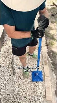 you can’t convince me mulch is a good idea, instead we’re installing a rock bed