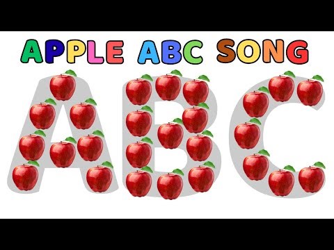ABC Song Upbeat 🎶 | Learn Alphabet A to Z with Apples