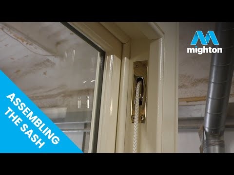 Final assembly of the sash window