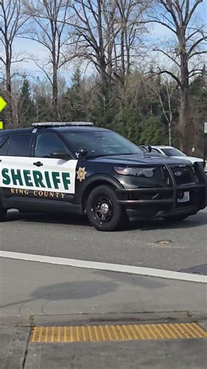 King County Sheriff Ford Explorer on the road