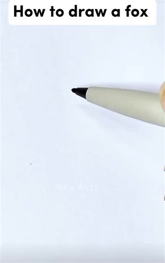 How to draw a fox simple and easy for kids | Monica Aguilar