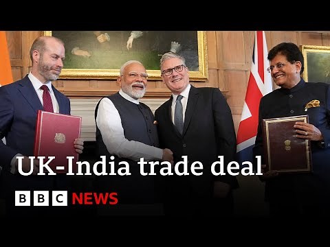 UK and India sign 'landmark' free trade deal | BBC News